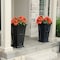 Mayne Fairfield 28in Tall Planter - Black 2-Pack 7847-B - alternate 2